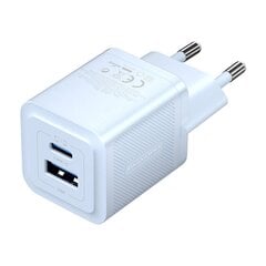 Wall charger, Vention, FEQL0-EU,  USB-C + USB- A,  30W|30W, GaN (blue) цена и информация | Зарядные устройства для телефонов | pigu.lt