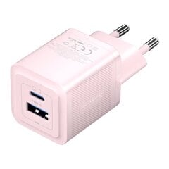 Wall charger, Vention, FEQP0-EU,  USB-C + USB- A,  30W|30W, GaN (pink) цена и информация | Зарядные устройства для телефонов | pigu.lt