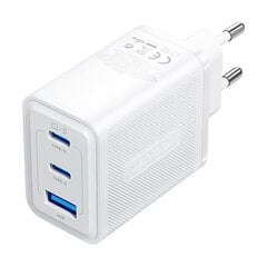 Wall charger, Vention, FERW0-EU,  2xUSB-C, USB- A, 65W|65W|30W, GaN (white) цена и информация | Зарядные устройства для телефонов | pigu.lt