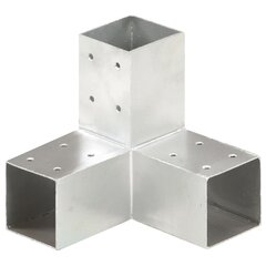 Stulpo sujungimas, 71x71mm, galvanizuotas metalas, Y formos kaina ir informacija | Tvoros ir jų priedai | pigu.lt