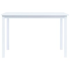 Stalas, 114x71x75cm, baltas kaina ir informacija | Virtuvės ir valgomojo stalai, staliukai | pigu.lt