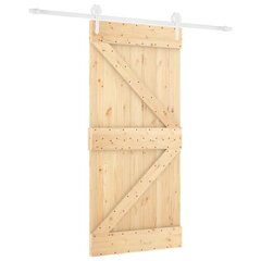 Stumdomos vidaus durys vidaXL su įrangos rinkiniu 90x210cm цена и информация | Межкомнатные двери | pigu.lt