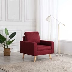 Krėslas, raudonas цена и информация | Кресла в гостиную | pigu.lt