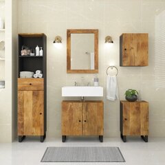Vonios komplektas vidaXL, rudas/juodas цена и информация | Комплекты в ванную | pigu.lt