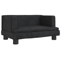 Vaikiška sofa vidaXL, juoda kaina ir informacija | Vaikiški sėdmaišiai, foteliai, pufai | pigu.lt