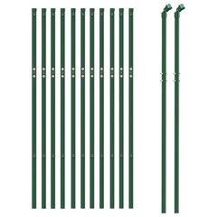 Vielinė tinklinė tvora, žalia, 0,8x25m, galvanizuotas plienas kaina ir informacija | Tvoros ir jų priedai | pigu.lt
