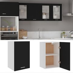 Pakabinama spintelė, 39,5x31x60 cm, juodos spalvos kaina ir informacija | Virtuvinės spintelės | pigu.lt