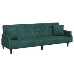 Sofa-lova su porankiais vidaXL, žalia цена и информация | Диваны | pigu.lt