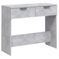 Konsolinis staliukas, Mediena, 90x36x75cm, betono pilka цена и информация | Столы-консоли | pigu.lt