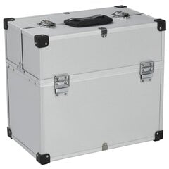 Įrankių lagaminas, sidabrinis, 38x22,5x34 cm, aliuminis kaina ir informacija | Įrankių dėžės, laikikliai | pigu.lt