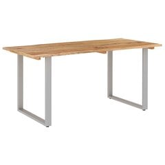 Обеденный стол, 160x80x76см, массив древесины акации цена и информация | Кухонные и обеденные столы | pigu.lt