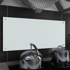 vidaXL virtuvės sienelė, 90x40 cm, balta kaina ir informacija | Virtuvės baldų priedai | pigu.lt