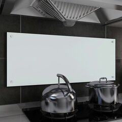 vidaX virtuvės sienelė, 100x40 cm, balta цена и информация | Комплектующие для кухонной мебели | pigu.lt