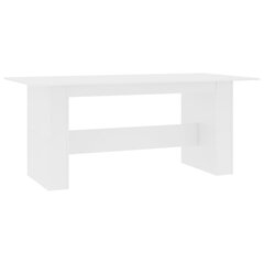 Valgomojo stalas, 180x90x76 cm, baltas kaina ir informacija | Virtuvės ir valgomojo stalai, staliukai | pigu.lt