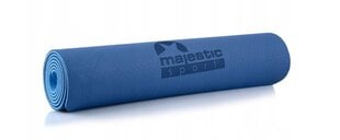 Kilimėlis treniruotėms Majestic Sport, 183x61 cm, mėlynas kaina ir informacija | Kilimėliai sportui | pigu.lt