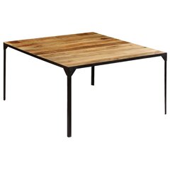 Stalas, 140x140x76cm, mango medienos masyvas kaina ir informacija | Virtuvės ir valgomojo stalai, staliukai | pigu.lt