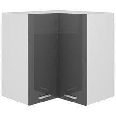 Kampinė spintelė, pilka, 57x57x60 cm цена и информация | Кухонные шкафчики | pigu.lt