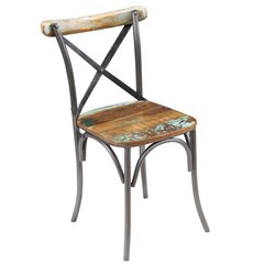 Valgomojo kėdės, 4 vnt., tvirta perdirbta mediena, 51 x 52 x 84 cm цена и информация | Стулья для кухни и столовой | pigu.lt