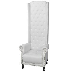 Кресло с высокой спинкой, белое цена и информация | Кресла в гостиную | pigu.lt