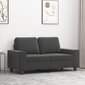 Dvivietė sofa, tamsiai pilka, 120cm, mikropluošto audinys цена и информация | Sofos | pigu.lt