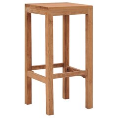 Baro taburetės, tikmedžio medienos masyvas, 4vnt. kaina ir informacija | Virtuvės ir valgomojo kėdės | pigu.lt