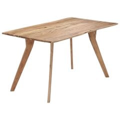 Stalas, 140x80x76cm, akacijos medienos masyvas цена и информация | Кухонные и обеденные столы | pigu.lt