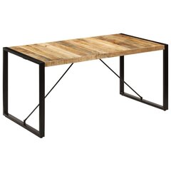 Stalas, 160x80x75cm, mango medienos masyvas kaina ir informacija | Virtuvės ir valgomojo stalai, staliukai | pigu.lt