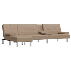 Sofa-lova vidaXL, ruda цена и информация | Диваны | pigu.lt