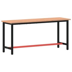 Kompiuterio stalas vidaXL, juoda/raudona kaina ir informacija | Kompiuteriniai, rašomieji stalai | pigu.lt