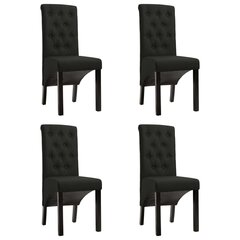 Valgomojo kėdės, 4 vnt., juodos kaina ir informacija | Virtuvės ir valgomojo kėdės | pigu.lt