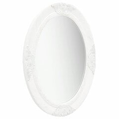 Sieninis veidrodis, 50x70cm, baltas цена и информация | Зеркала | pigu.lt