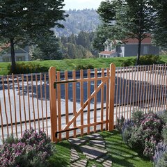 Ворота забора, пропитанная древесина фундука, 100x120 см цена и информация | Заборы и принадлежности к ним | pigu.lt