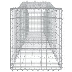 Išlenkti gabiono krepšiai vidaXL 400x50x60/80cm kaina ir informacija | Tvoros ir jų priedai | pigu.lt