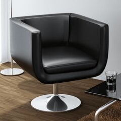 Reguliuojamas modernus fotelis, juodas цена и информация | Кресла в гостиную | pigu.lt
