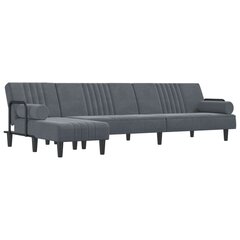 Sofa-lova vidaXL, pilka цена и информация | Диваны | pigu.lt