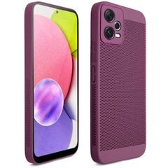 Moozy Xiaomi Redmi Note 12 5G dangtelis dėklas su ventiliuojančiu dizainu VentiGuard Case, Violetinė kaina ir informacija | Telefono dėklai | pigu.lt