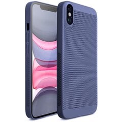 Чехол iPhone X, iPhone XS с вентиляционным дизайном Moozy VentiGuard Case, синий цена и информация | Чехлы для телефонов | pigu.lt