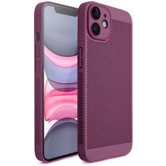 Moozy iPhone 11 dangtelis dėklas su ventiliuojančiu dizainu VentiGuard Case, Violetinė kaina ir informacija | Telefono dėklai | pigu.lt