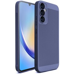 Moozy Samsung Galaxy A34 5G dangtelis dėklas su ventiliuojančiu dizainu VentiGuard Case, Mėlynas kaina ir informacija | Telefono dėklai | pigu.lt