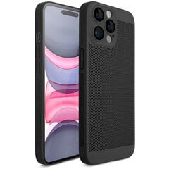 Чехол iPhone 15 Pro с вентиляционным дизайном Moozy VentiGuard Case, черный цена и информация | Чехлы для телефонов | pigu.lt