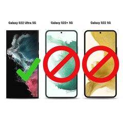 Чехол-кошелек Samsung Galaxy S22 Ultra 5G с держателем карт, Moozy ElitePocket, темно-серый цена и информация | Чехлы для телефонов | pigu.lt