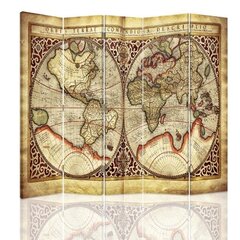 Pertvara Senas pasaulio žemėlapis kaina ir informacija | Širmos, kambario pertvaros | pigu.lt