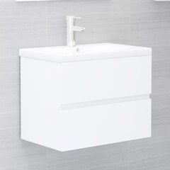 Spintelė praustuvui, 60x38,5x45 cm, balta цена и информация | Комплекты в ванную | pigu.lt