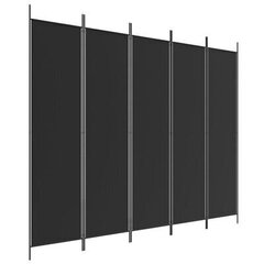 Kambario pertvara 250x200cm, juoda цена и информация | Мобильные стенки | pigu.lt