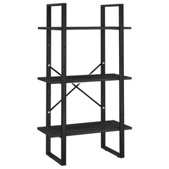 Sandėliavimo lentyna, juoda, 60 x 30 x 105 cm kaina ir informacija | Sandėliavimo lentynos | pigu.lt