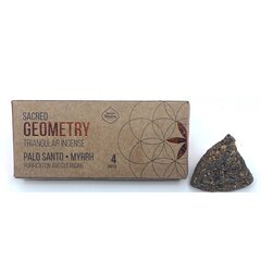 Пирамиды благовоний Geometria Palo Santo-Myrr, Саграде-Мадре, Аргентина, 4 шт. цена и информация | Ароматы для дома | pigu.lt