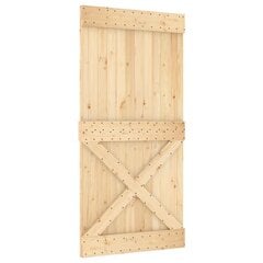 Stumdomos vidaus durys vidaXL su įrangos rinkiniu 100x210cm kaina ir informacija | Vidaus durys | pigu.lt