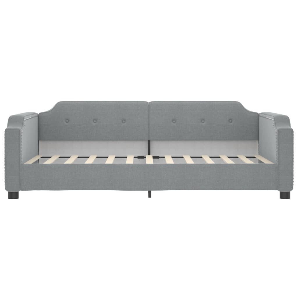 Sofa-lova vidaXL, 90x200 cm, pilka kaina ir informacija | Lovos | pigu.lt