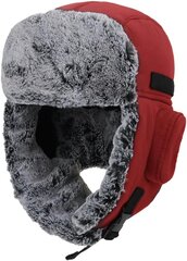 Žieminė kepurė HunterBee raudona kaina ir informacija | Vyriški šalikai, kepurės, pirštinės | pigu.lt