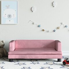 Vaikiška sofa vidaXL, rožinė цена и информация | Детские диваны, кресла | pigu.lt